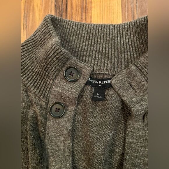 CAMPANIA CARDIGAN SWEATER banana republic size large - Picture 2 of 2